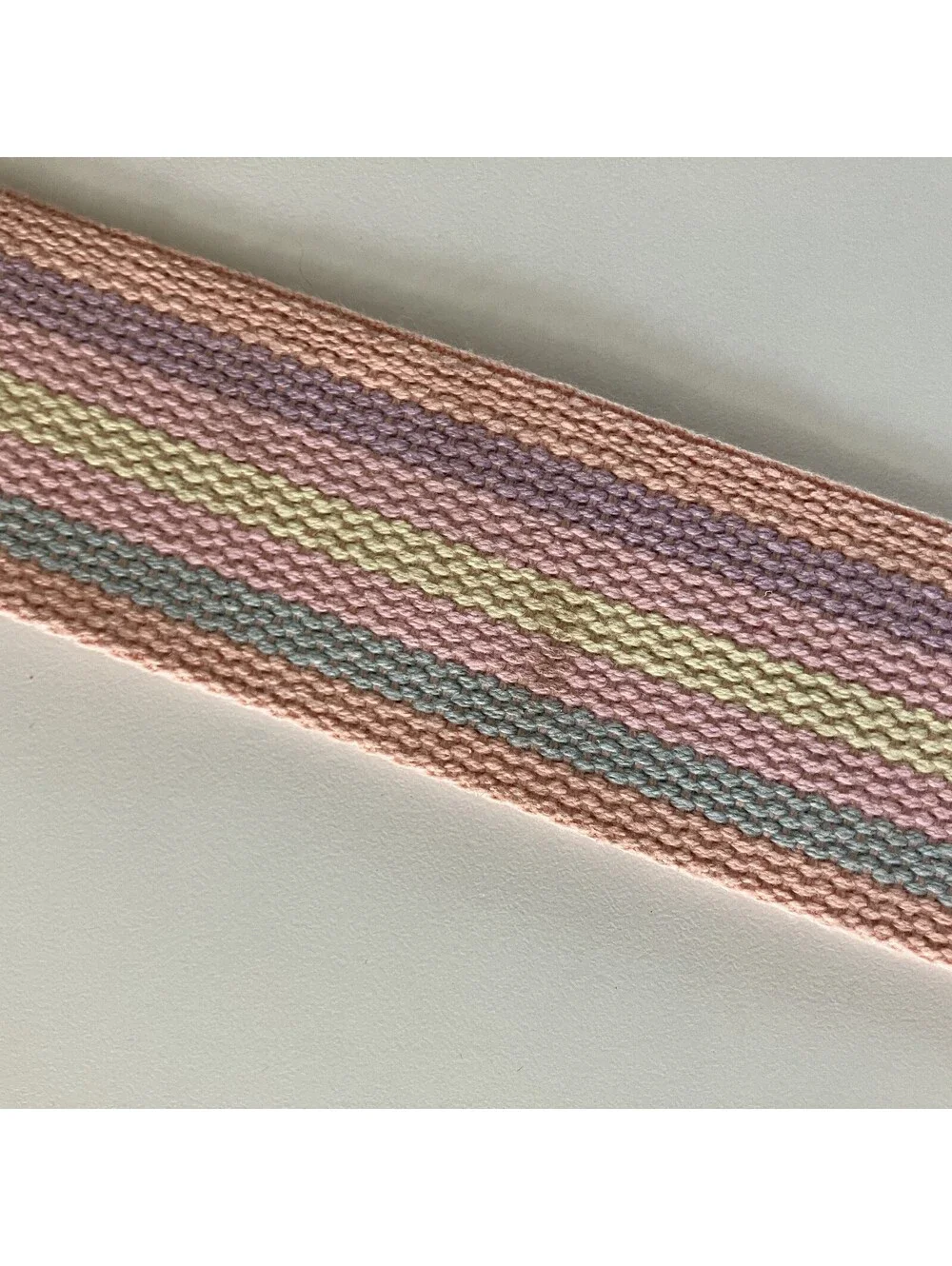 Pastel Stripe Canvas Rib Belt Pink Purple Claires Y2K Lizzie McGuire 52.5